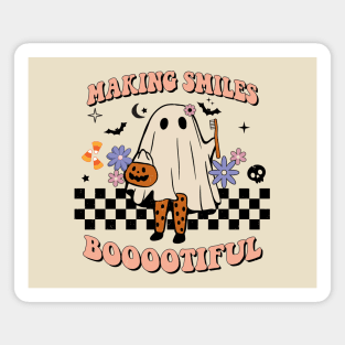 Retro Pediatric Dentist Halloween Spooky Dental Assistant Hygienist Magnet